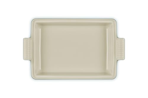 Image of Le Creuset Stoneware Covered Rectangular Casserole, 12 inch x 9 inch, Riviera