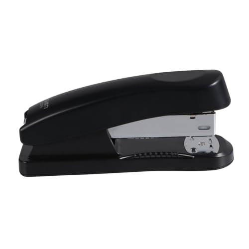 COHEALI Stainless Steel Black Stapler Portable Design Practical Book Stapling Tool for Students