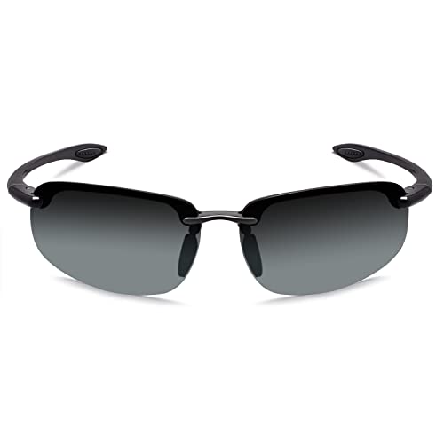 Image of JULI Sports Sunglasses for Men Women Tr90 Rimless Frame for Running Fishing Baseball Driving MJ8001