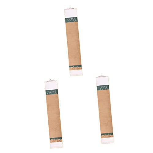 BETOOKY 3 peças de quadro emoldurado em branco, papel de caligrafia chinesa, papel Sumi chinês em br