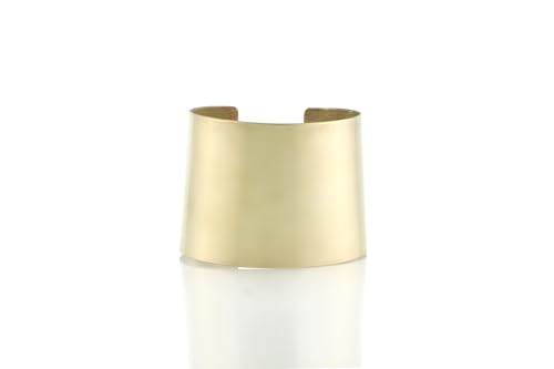 Manchette ouverte en or brossé de 50mm pour sublimer vos tenues