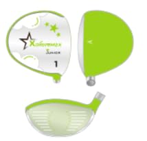 XDriverMax - Juego de palos de golf junior de 4 piezas para niños de 3 a 5 años, RH, color verde