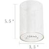 A00001 Cylinder with Bottom Clear Bubble Glass Lamp Shade