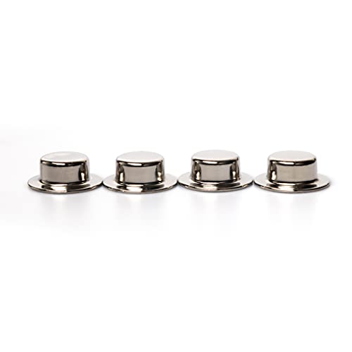 (4Pack) Spring Steel Push On Pushnut Caps with Mechanical Zinc Plating