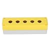 Hyuduo Push Button Box Control Station with 5 Holes, Industrial Switch Shell Casing for Equipment, Durable Push Button Box Enclosure for Machinery Control