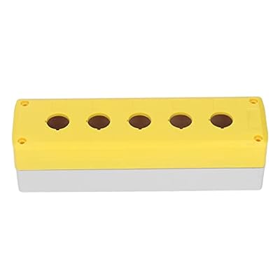 Hyuduo Push Button Box Control Station with 5 Holes, Industrial Switch Shell Casing for Equipment, Durable Push Button Box Enclosure for Machinery Control