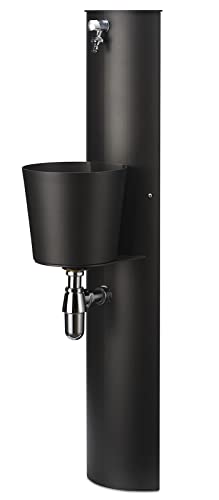 belfer Fontana a Parete da Giardino con Rubinetto e Secchio