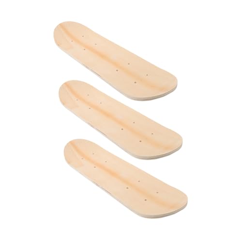 Planche à roulettes à peindre soi-même en bois lot de 3 skateboards vierges