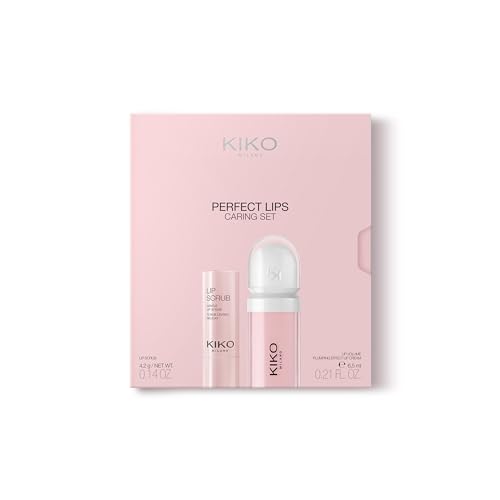 KIKO Milano Perfect Lips Caring Set, Set De Cuidado De La Piel: 1 Exfoliante De Labios Y 1 Crema Perfeccionadora De Labios