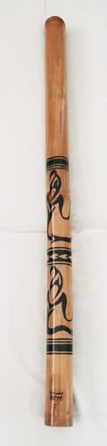 Didgeridoo Bamboo Maori Tattoo Handmade 37" Musical Artistry with Rich Tones option A B C C# D E F G (F)