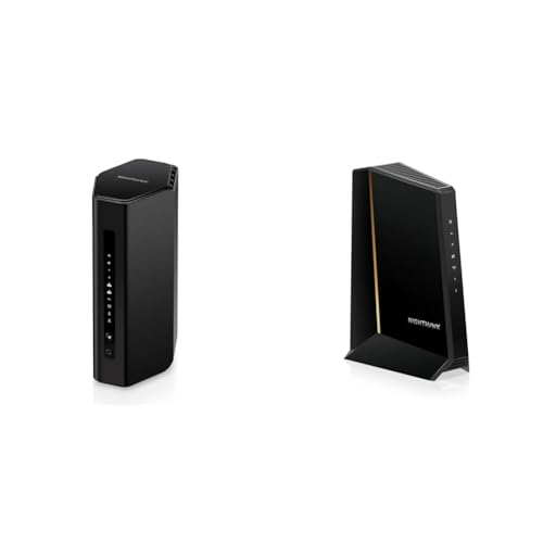 Image of NETGEAR Nighthawk Dual-Band WiFi 7 Router (RS200) Router + NETGEAR Nighthawk DOCSIS 3.1 Mid /high-Split Cable Modem (CM3000-1AZNAS)