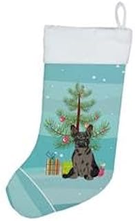 18 x 13.5 in. Unisex French Bulldog Chocolate Christmas Christmas Stocking