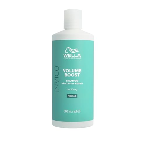 Wella Professionals INVIGO VOLUME BOOST Shampoing volumateur – avec complexe Volume Boost, pour cheveux normaux à fins, 500 ml
