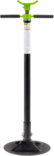 Arcan 1,500 lb Underhoist Support Stand, Short Style, 48–76 Inch Height Range, Self-Locking Screw,...