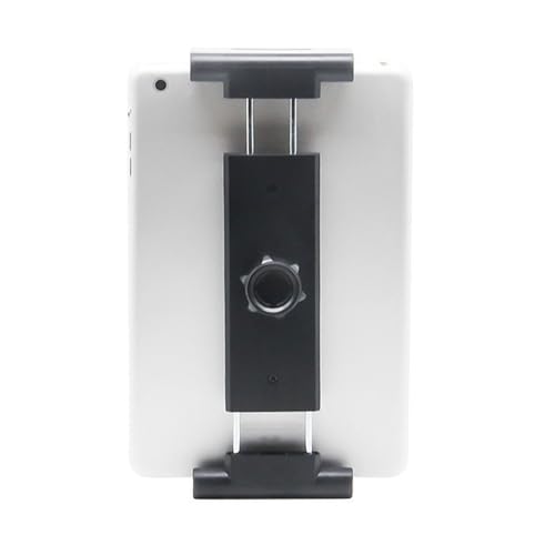 Kiuiom Soporte iPad Adaptador,Soporte Tablet para Trípode,Trípode con Cabeza Esférica para iPad,Movil para iPad Pro 12.9,4,7-12,9 Pulgada