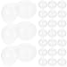 FOMIYES 100pcs Transparent Shell Small Round Capsules Transparent Gift Gumball Machines Capsules Xmas Tree Ball Prize Mini Toy Round Clear Ball Plastic Child Wedding Body wash