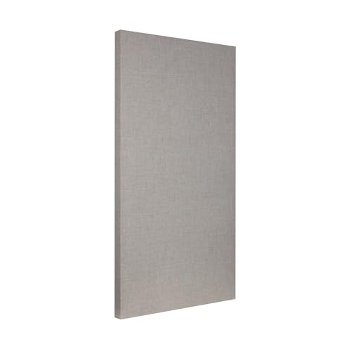ATS Acoustics Sound Absorbing Acoustic Panel with Sona Fabric, NRC 1.0, Fire Rated, 24" x 48" x 2" (Sandstone)