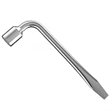 WheatThrive Teleskop-Radmutternschlüssel, ausziehbar, 17–23 mm, Steckschlüssel-Set, robustes Reifenwechselwerkzeug für Auto, Van, SUV, 39–53 cm (19 mm)