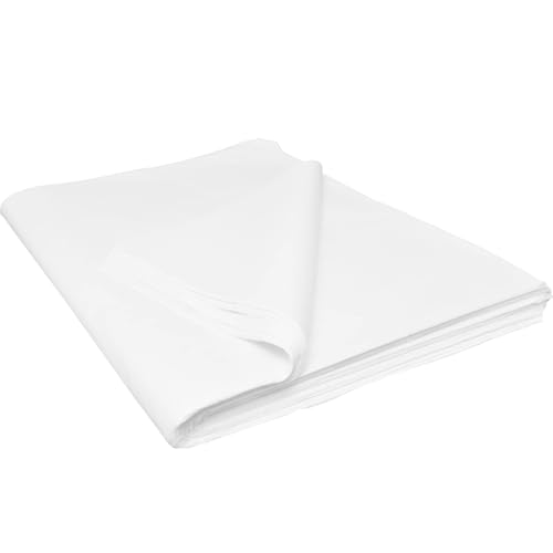 KARAVI 50 Acid-Free White Packing Tissue Paper Sheets – Large 20x30 Inches – Soft Tissue Paper for Packing Clothes, Moving House, Wrapping Gifts, Archival Storage & Crafts – 18gsm