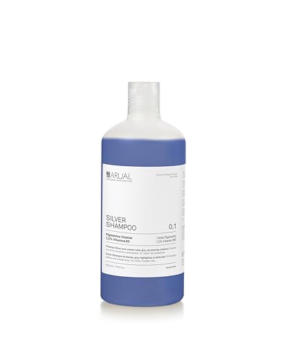 ARUAL Champú Silver para cabello rubio, gris y blanco. 500ml
