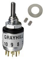 GRAYHILL 56DP36-01-2-AJN Switch, Rotary, DP5T, 200mA, 115V