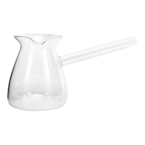 Jarra de vidrio para café de 650ml, taza multifunción transparente para leche y té 2
