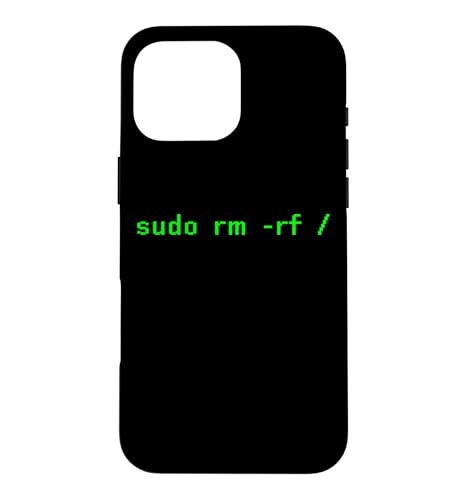Sudo rm -rf/Funny Linux �V�F�� �v���O���~���O �R�[�f�B���O �R�[�_�[ ����� �X�}�z�P�[�X iPhone 16 Pro Max �p