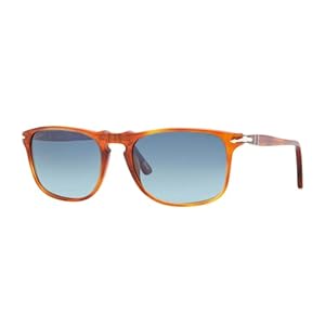 Persol PO3059S Square Sunglasses for Men + BUNDLE With Designer iWear Eyewear Kit