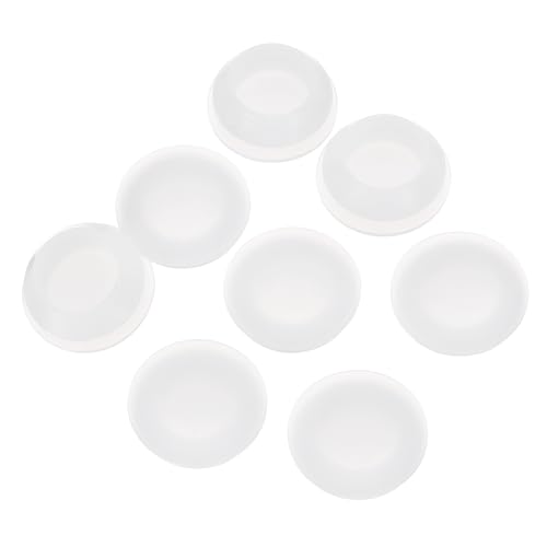 Image of uxcell 16 Pcs Silicone Plugs, Rubber Round Snap in Locking Hole Plugs for 18-19mm Hole, Hole Stoppers Waterproof Hole Plug for Metal Tube, Furniture End Caps Inserts, Clear