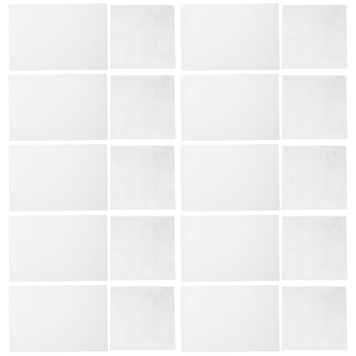 Genérico Láminas Adhesivas Termofusibles para Tela 20 Piezas Doble Cara 197X197 CM Soporte para Bordado y Manualidades Uso Doméstico y Escolar