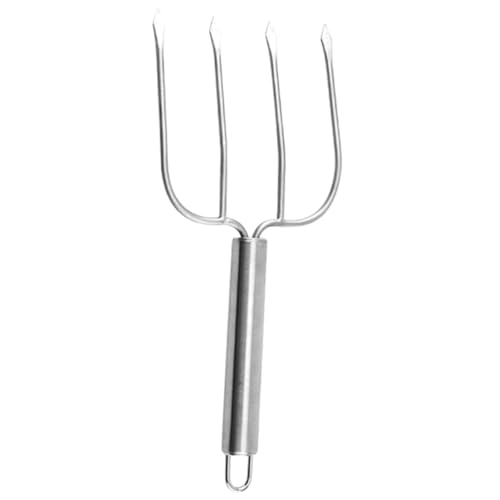 BRIGHTFUFU Grill Fork for Bbq 6pcs Stainless Steel Meat Forks Tongs Tool for Chicken Roasting