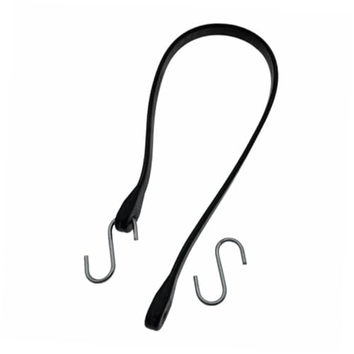 GLEAVI Double Hooks Tie Down Bungee Cord Rubber Bungee Cords with Metal Hooks for Tarp Straps Rvs
