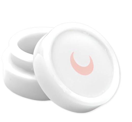 Brando Moon Silicone Wax Container 5ml – 5pcs Non-Stick Mini Storage Jars with Lids, Leakproof Travel Size for Lip Balm, Cream, Makeup, Oils,