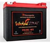 RG20L-WS Wicked Start 500+ CCA Battery; Harley 2014 Street Bob; Part# 16L-BS, BTX20L-BS, ES20LBS, YTX20L-BS, 65989-97A/B/C RG20L-WS Wicked Start 500+ CCA Battery; Harley 2014 Street Bob; Part# 16L-BS, BTX20L-BS, ES20LBS, YTX20L-BS, 65989-97A/B/C