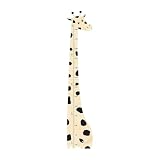CAZSTYK Metro per bambini in legno a forma di giraffa, righello per la crescita della parete, decorazione rimovibile perfetta per asili nido e sala giochi