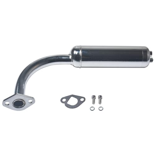 Image of Exhaust with Muffler for Predator 212cc 196cc 6.5HP Go Kart Mini Bike for Coleman CT200U BT200X CT200u-ex Mini Bike for Honda GX160 GX200 Go Kart