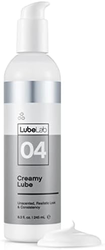 Water-Based Thick Creamy White Lube, Unscented 8.3 fl. oz Smooth Slippery Lubricant for Couples, Made in USA | Package May Vary