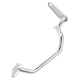 ULTECHNOVO Motorrad Hinterradbremshebelpedal aus Stahl und Eisen, Silber