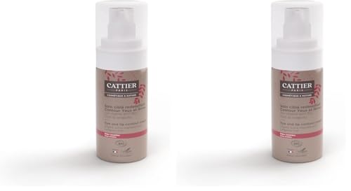 Cattier Contour Yeux et Lèvres Bio lot de 2 flacons de 15ml pour le soin quotidien