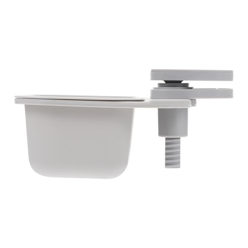 ERINGOGO Cubo de Basura Giratorio Multifuncional de ABS Gris Clip Caja de Almacenamiento Multiusos para Escritorio Papelera de Mesa Práctica para Oficina Cocina y Baño