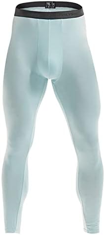 Memory Foam Plush Mens Bullet Separation Thermal Pants Trousers Thin Leggings Tights Youth Mens Thermal Tights Sky Blue