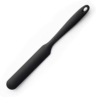 FRAVA Silicone Palette Knife, Icing Spatula, Spreader. Non-Stick, Steel Core, Heat Resistant. Food Safe, BPA Free, FDA Approved. Perfect for Baking, Cake Decoration, Pastries. Dishwasher Safe, Black