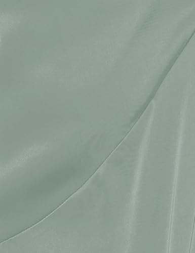 Image of Halfisland Women's Summer Satin High Neck Sleeveless Wrap Dress Elegant Mock Neck Tie Waist Cocktail Formal Dresses