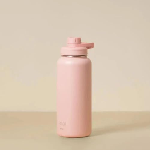 PACCO Garrafa Térmica Hydra V2 950ml Aço Inox 18/8 Até 24h Gelada, até 12h Quente Tampa Hermética (rose)