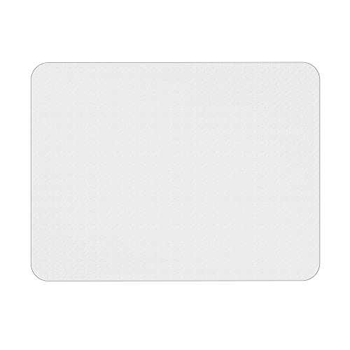 HOMCOM Alfombra Protectora para Silla de Oficina 90x120cm Protector para Suelo Enmoquetado (Cuadrilongo, Sin Picos Antideslizantes)