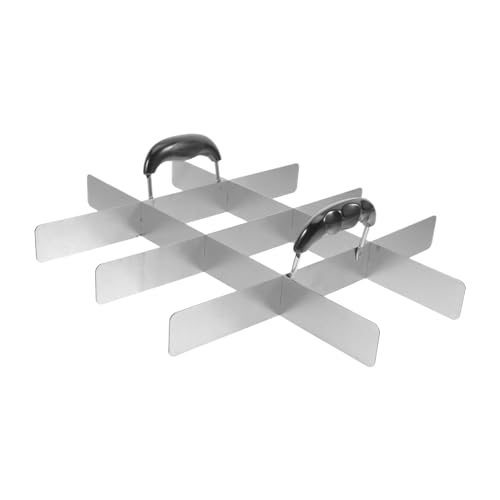 ETUCYNG Square Cutters Baking - Stainless Steel Cake Cutter with Handle for Even Cake Cuts | Dessert Tools for Pie Fondant Flan Cutting Home Birthday Baking Picnic - Baking Accessories - Image 9