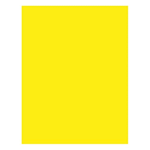 Papier jaune fluo Pacon 21,6 x 27,9 cm imprimable pour étiquettes et affiches
