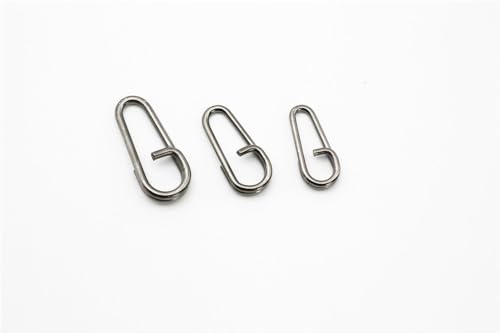 Conectores para señuelos de acero inoxidable 200 pcs 18mm miniatura 6