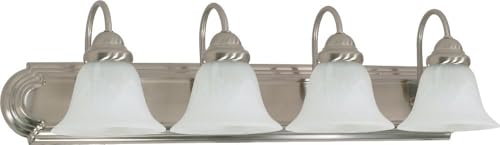 Image of Nuvo Lighting 60 /322 Traditional Four Light Vanity from Ballerina collection in Pwt, Nckl, B /S, Slvr. finish