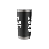 Funny Helen Keller Wasn't Real Statement Satirical Humor Stainless Steel Insulated Tumbler